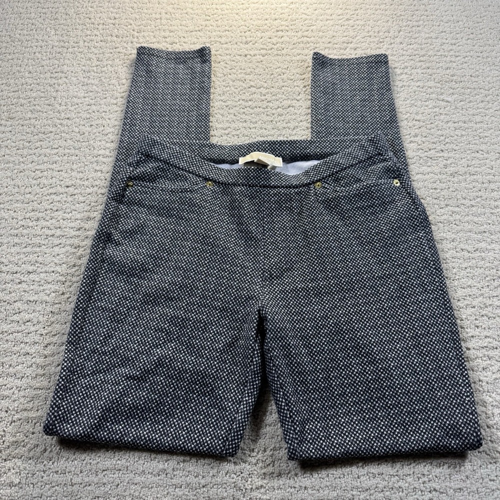 Michael Kors Pull‎ On Gray Print Legging Ankle Pants Women's Size Small